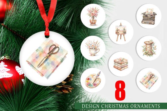 Boho Watercolor Craft Ephemera Ornament Illustrations