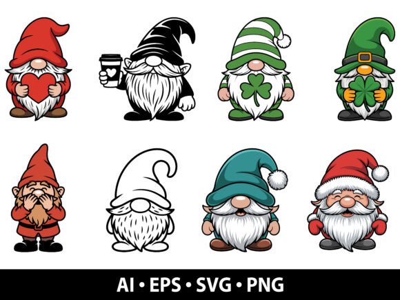Gnome SVG Bundle: Essential Illustrations for Sellers