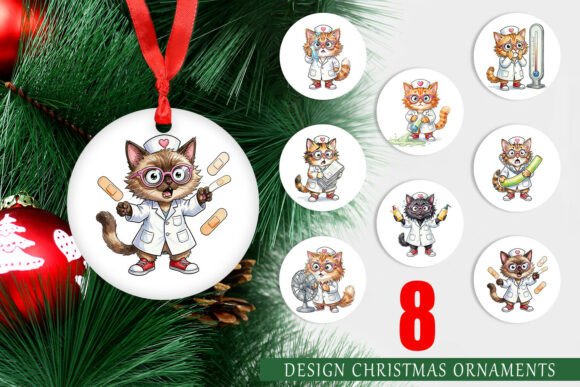 Heatwave Nurse Cat Ornament PNG Review