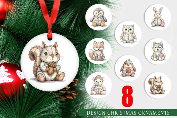 Patchwork Woodland Animal Ornament PNG: A Brand Review