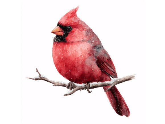 Red Cardinal Winter Illustrations Review
