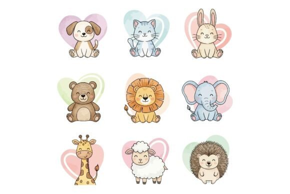 Reviewing Cute Baby Animals with Hearts for Embroidery