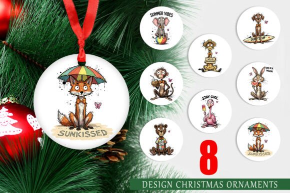 Reviewing Summer Animal Character Ornament PNG for Stitchers