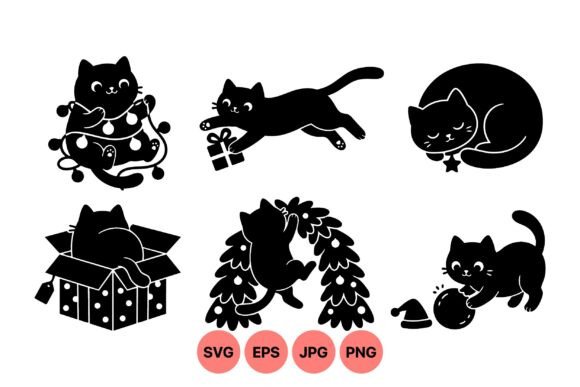 Reviewing the Cute Black Cat Holiday SVG Set