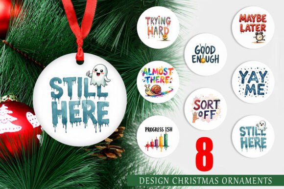 Sarcastic Sunshine Ornament: Bold Illustrations