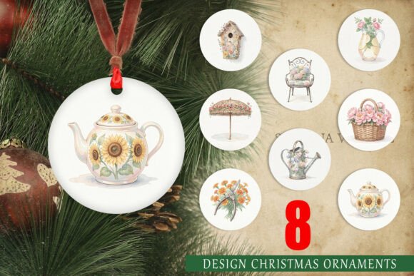 Sun Drenched Garden Watercolor Ornament Review