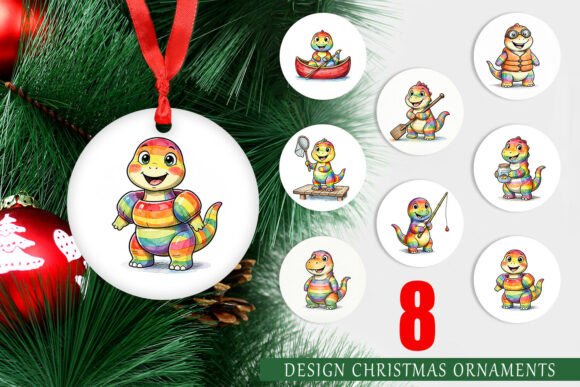 Vintage Lake Dino Watercolor Ornament Review