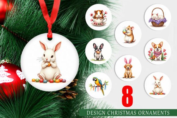 Watercolor Easter Pet Ornament: Illustrations for Branding
