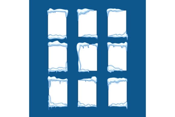 Winter Frames Decorating Blank Message B: Illustrations Review